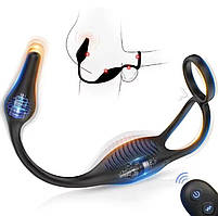 Вібрувальний анальний корок і стимулятор простати для чоловіків із дистанційним керуванням