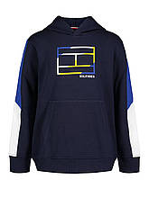 Дитяче худі на флісі Tommy Hilfiger з логотипом 1159819657 (Синій 3T)