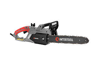 Електрична ланцюгова пила Intertool DT-2201, 2400Вт, 16", бічний двигун, висока продуктивність