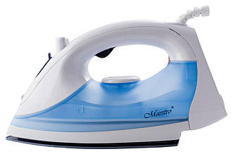Утюг Maestro MR-300C, 1600 Вт, керамічна підошва, паровий удар, артикул MR-300C-BLUE