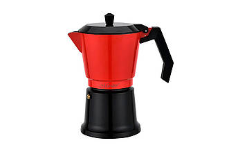 Гейзерна кавоварка Maestro з алюмінію, 300 мл, червона