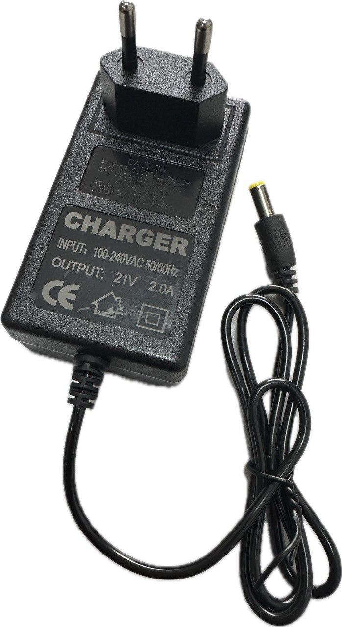 Зарядний пристрій мініпилки 21V 2.0Ah з індикатором заряду