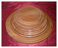 Дошка дерев'яна обробна кругла 28 см бук, фото 5
