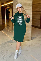 Зимова сукня худи великі розміри, фото 3