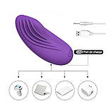 Вібратор в трусики кліторальний Wo-sex FH0415 міні вібратор. Фіолетовий, фото 5