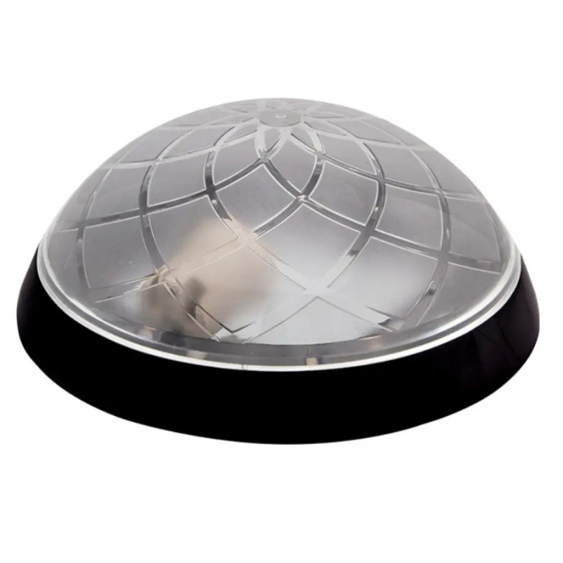 Світильник настінно-стельовий, круглий, чорний/прозорий, E27, IP 20 1127-Black ERKA, фото 1