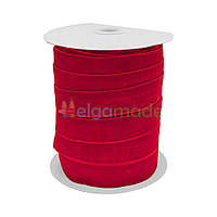 Стрічка оксамитова ЧЕРВОНА, 25 мм, 45.70 м (50 ярдів)