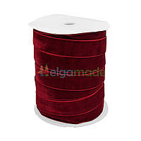 Стрічка оксамитова БОРДО, 25 мм, 45.70 м (50 ярдів)