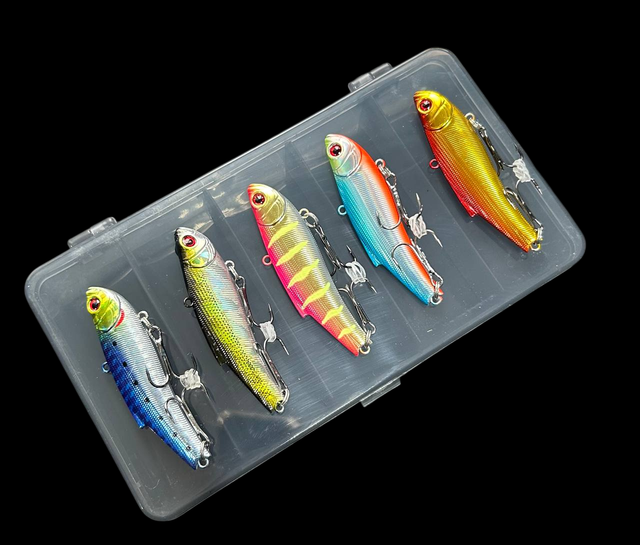 Набір Воблер Ратлин Bassday ORC (Columbia) Range VIB 70  70mm 20g (набір 5шт+коробка), фото 1