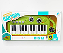 Дитячий музичний синтезатор 884В з підсвіткою Салатовий Діно, фото 3