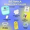 Дитячий фотоапарат миттєвого друку цифровий для дітей кольоровий компактний легкий термодрук 17в1, фото 8