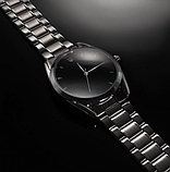 Класичний механічний чоловічий годинник з автопідзаводом з металевим ремінцем, фото 4