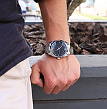 Класичний механічний чоловічий годинник з автопідзаводом з металевим ремінцем, фото 8