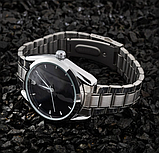 Класичний механічний чоловічий годинник з автопідзаводом з металевим ремінцем, фото 9