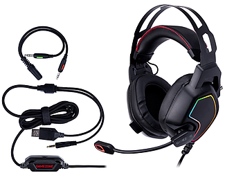 Комп'ютерна аудіо гарнітура Tracer GAMEZONE Raptor V2 RGB (TRASLU46464)
