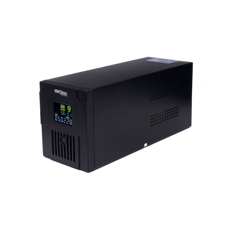 Джерело безперебійного живлення (1200 Вт) UPS 2000VA LCD Kraft & Dele KD1930, фото 1