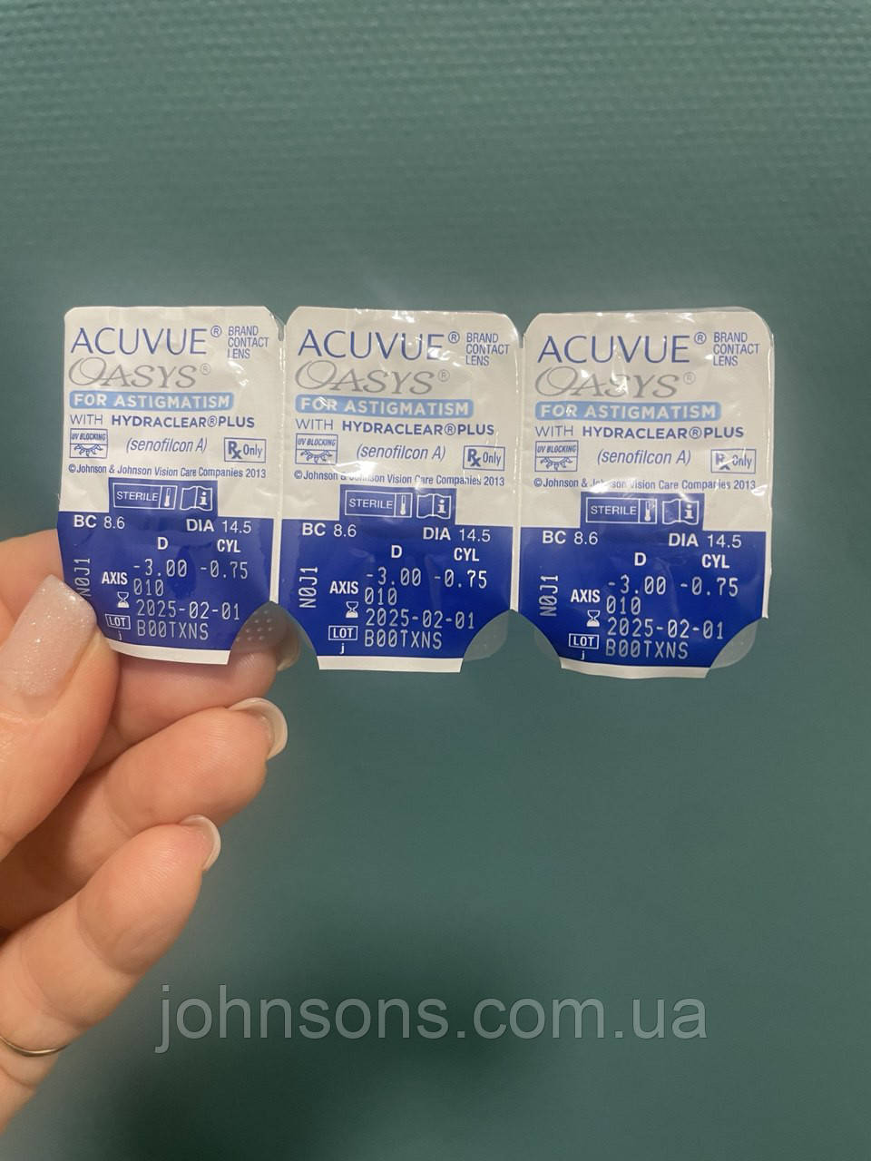 Розпродаж - наявність в описі Контактні лінзи Acuvue Oasys for Astigmatism