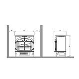 Електрокамін паровий Dimplex Opti-Myst Stockbridge зі справжнім 3D ефектом полумʼя, обігрівом та дровами, фото 2