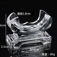 Підставка стійка демонстративна під браслет і годинник пластик акрил прозорий розмір 6х3.5х8 см