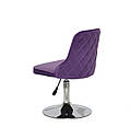 Крісло Adam CH-office оксамит пурпуровий B-1003 на круглій опорі, фото 2