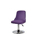 Крісло Adam CH-office оксамит пурпуровий B-1003 на круглій опорі, фото 3