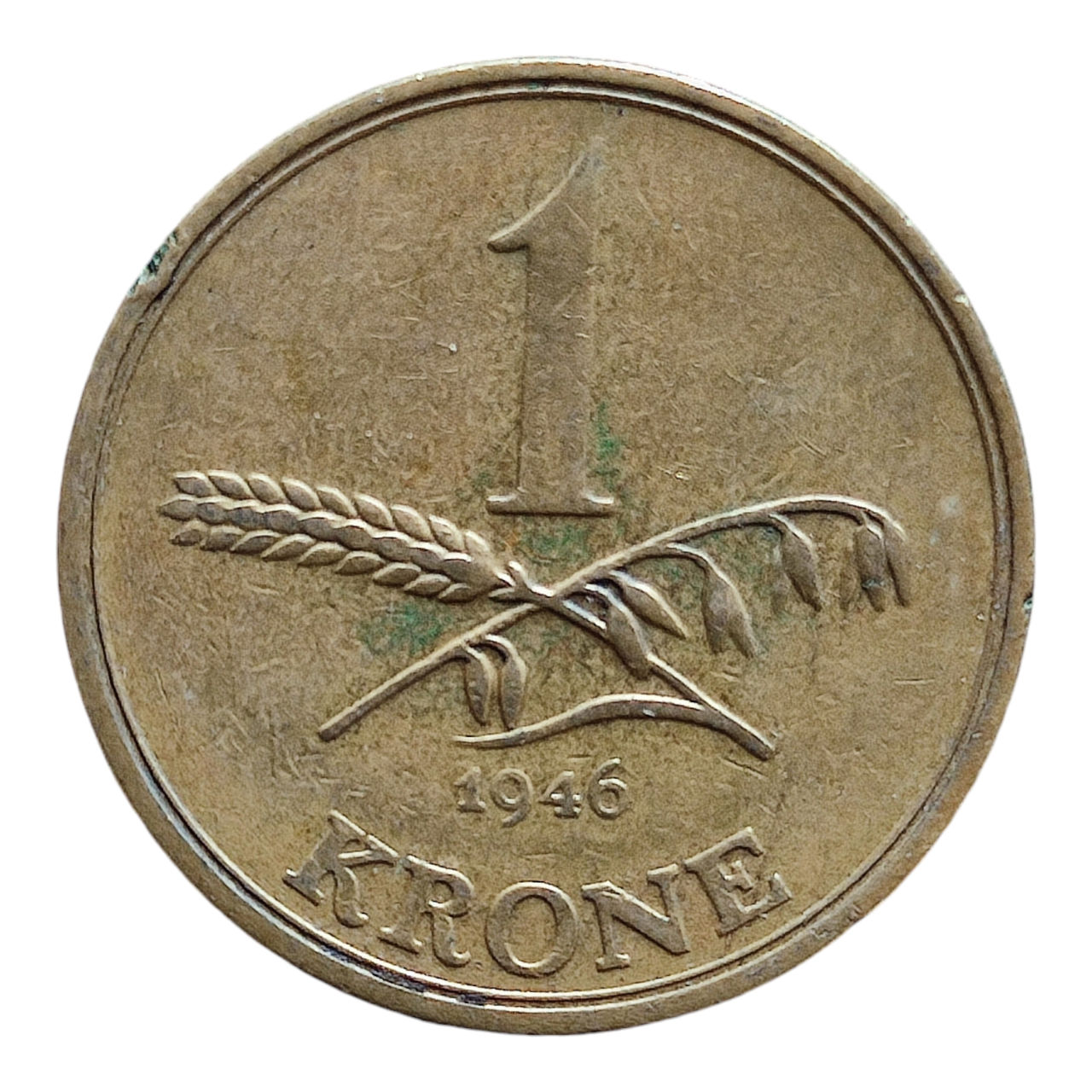 Данія 1 крона, 1946, фото 1