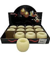 Свічка кругла з малюнком Led 5*6 см.