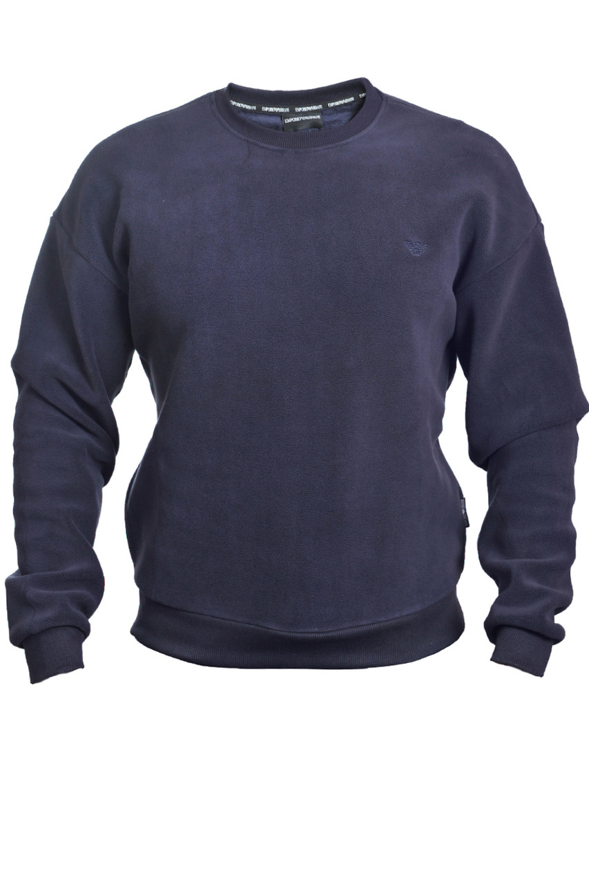 Світшот утеплений чоловічий Armani 25-G0072 темно-синій