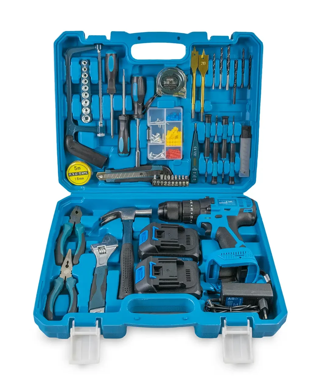 Шуруповерт акумуляторний KRAISSMANN 2133 E-ABS 20/2 (з набором інструментів), фото 1