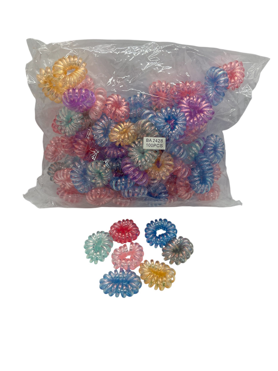 Резинка спіралька перламутрова, фото 1