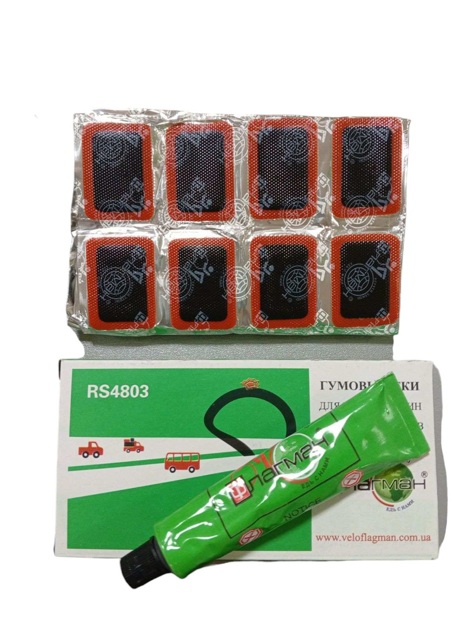 Ремкомплект Red Sun RS4803 велоаптечка латки+клей, фото 1