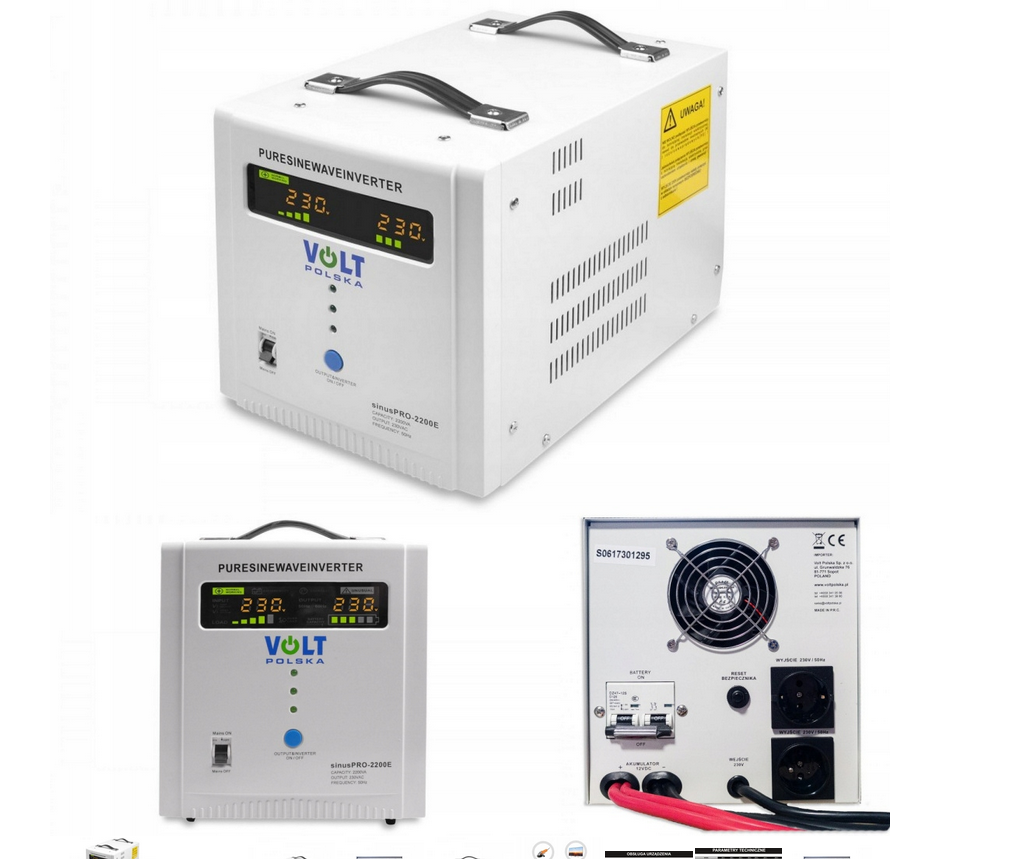 Джерело безперебійного живлення для котлів (UPS) VOLT polska SINUS PRO 2200 E 12/230V (2200VA/1600W)