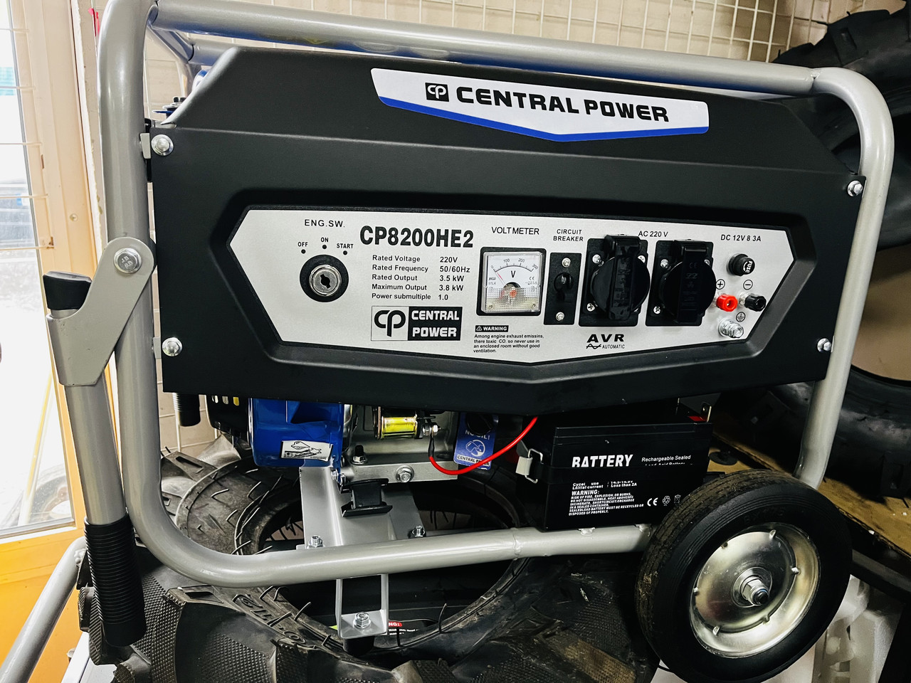 Генератор бензин CentralPower 3кВт МІДЬ CP8200HE2