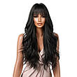 Перука жіноча довга чорна, термоволокно DC 2088-1, фото 7