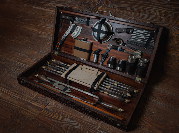 Набір шампурів в кейсі "Кабан Maxi"