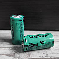 Акумулятор батарейка літій-іонний Videx 16340 800mAh