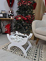 Білий біокамін VERSAL | Камін без диму та димоходу + 0.5 л біопалива у подарунок