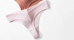 Трусики Жіночі  Стрінги 48 р  Білизна рубчик Повсякденні трусики Еротичні жіночі трусики