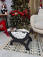 Біокамін підлоговий VERSAL | Декоративний камін на біопаливі + 0.5 біопалива в подарунок (Чорний)