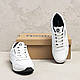 Чоловічі шкіряні кросівки Reebok (Рибок) Classic White Pearl, чоловічі спортивні туфлі білі, кеди, фото 8