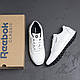 Чоловічі шкіряні кросівки Reebok (Рибок) Classic White Pearl, чоловічі спортивні туфлі білі, кеди, фото 10