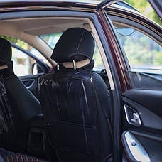 Накидка на спинку сидіння в авто для захисту від брудних ніг. Розмір 53 см х 62 см, фото 3