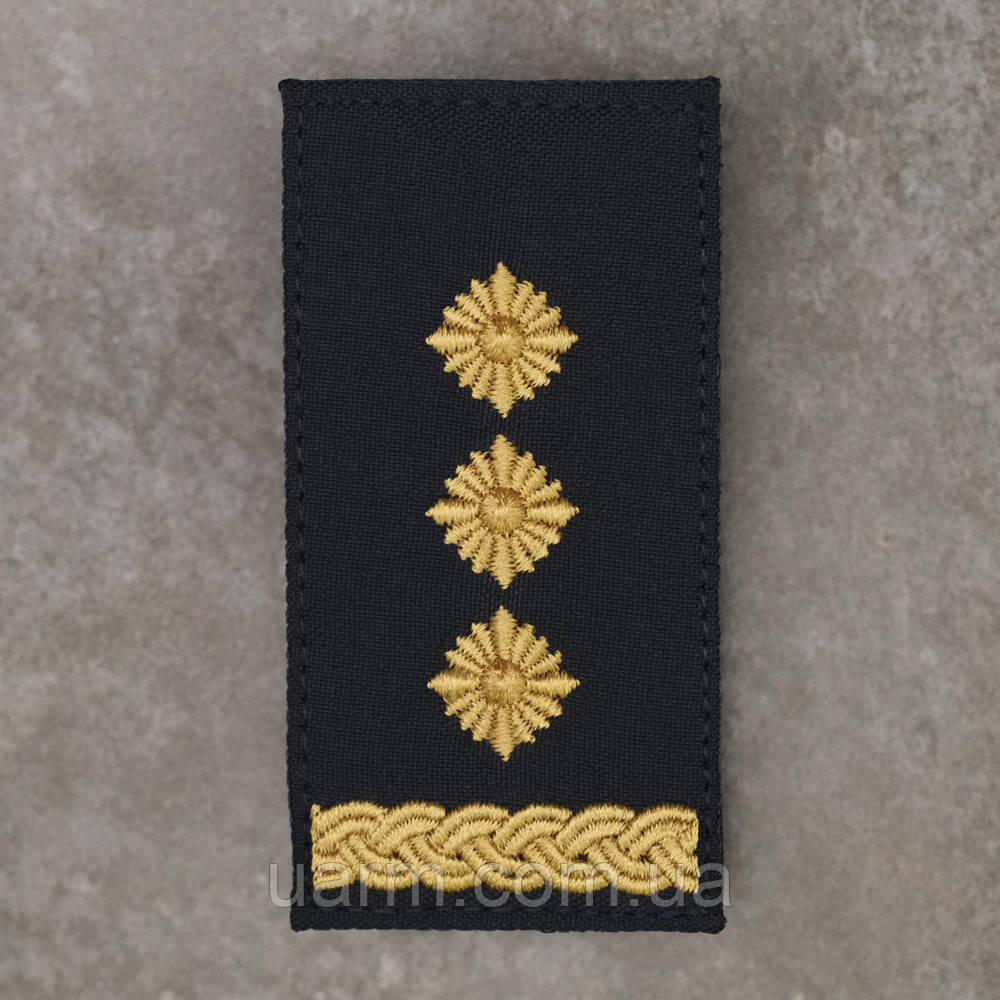 Погон НГУ полковник синій 10.0 х 5.0