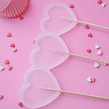 Форма силіконова льодяників і шоколаду "Серденька" (розмір 4х4,5 см.), фото 2
