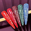 Nailsofthenight Negroni gel polish – темно-бордовий світловідбиваючий гель-лак для нігтів, 10 мл, фото 5