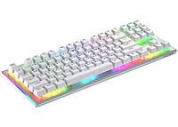 Клавіатура ігрова механічна HATOR HTK-551UA White Gravity X TKL Orange