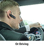 Блютуз гарнітура New Bee , long life battery Black, фото 9