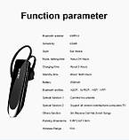 Блютуз гарнітура New Bee , long life battery Black, фото 8