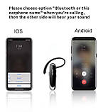 Блютуз гарнітура New Bee , long life battery Black, фото 10