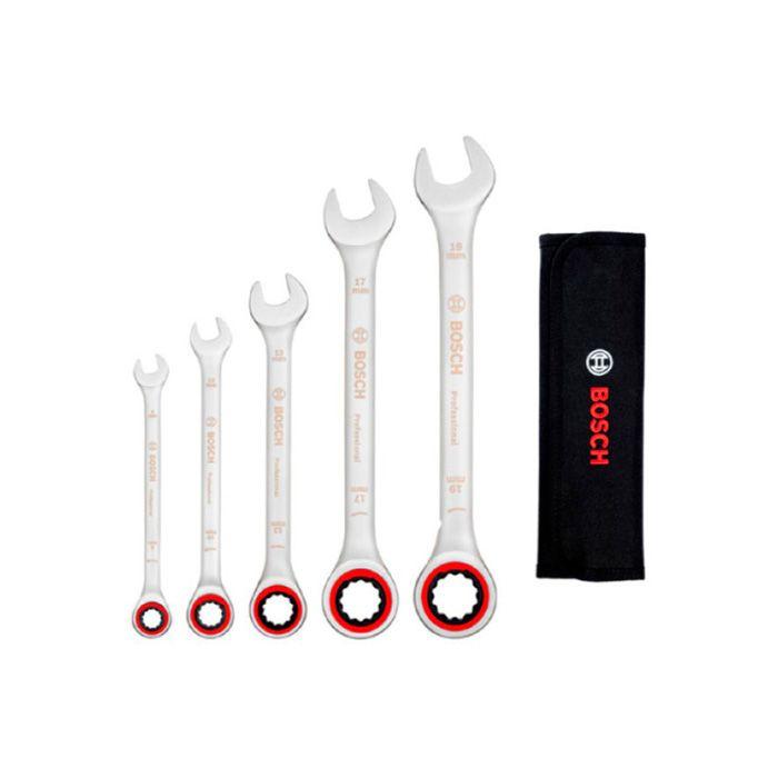 Набір гайкових ключів BOSCH 5 шт у полотняній сумці (1600A02Z3D), фото 1